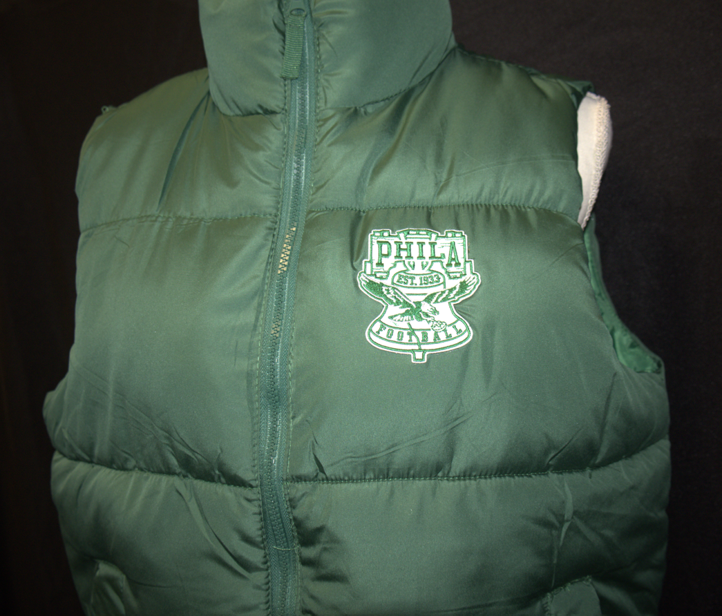Green Puffer Zip-Up Vest