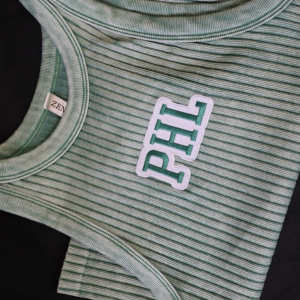 Ribbed Green “PHL” Tank