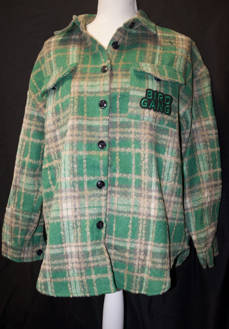 “Bird Gang” Flannel Jacket - Image 2