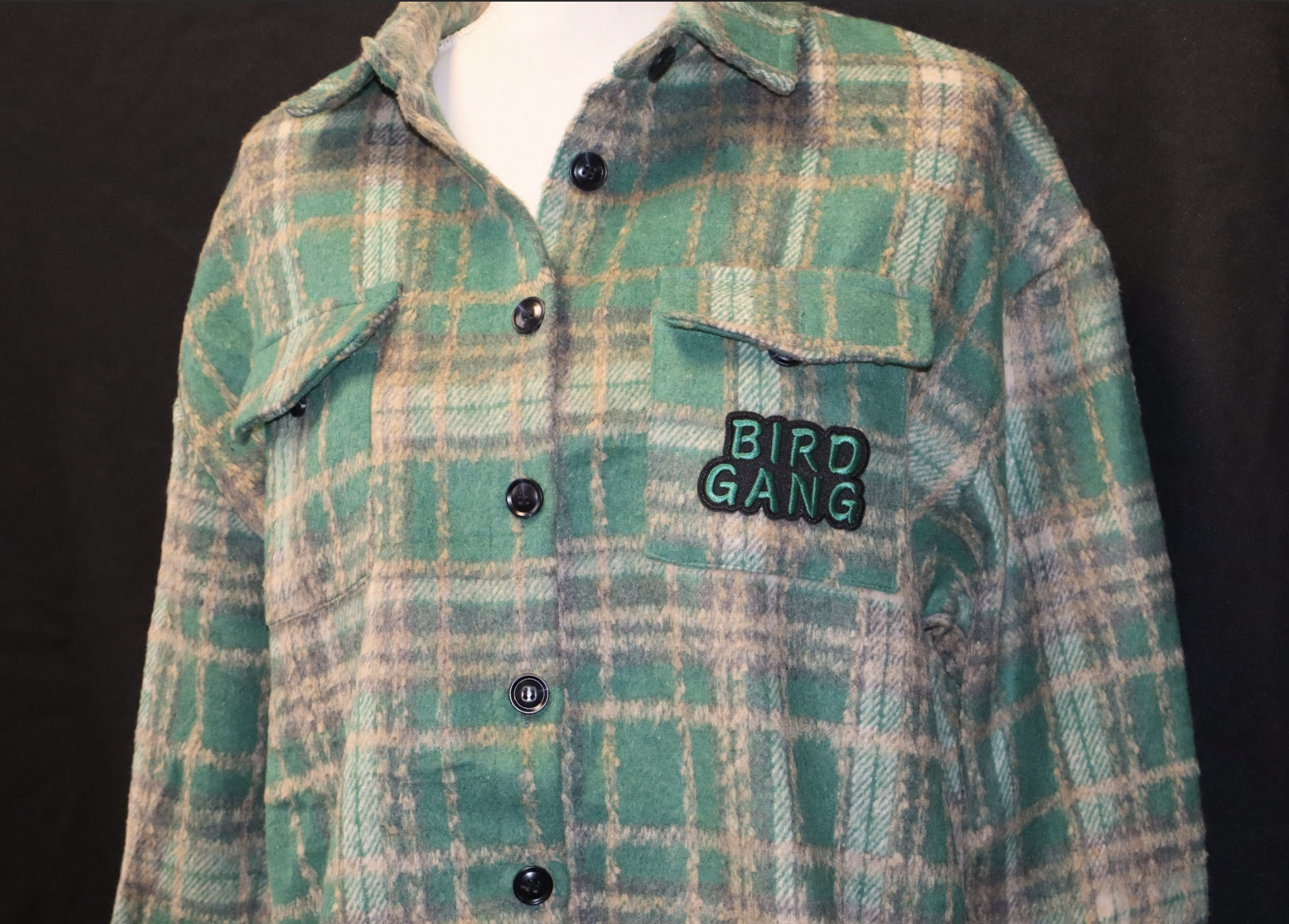 “Bird Gang” Flannel Jacket
