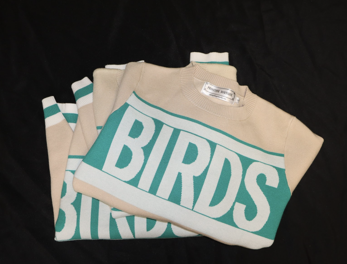 Primitive Boutique “BIRDS” Varsity Sweater - Image 2