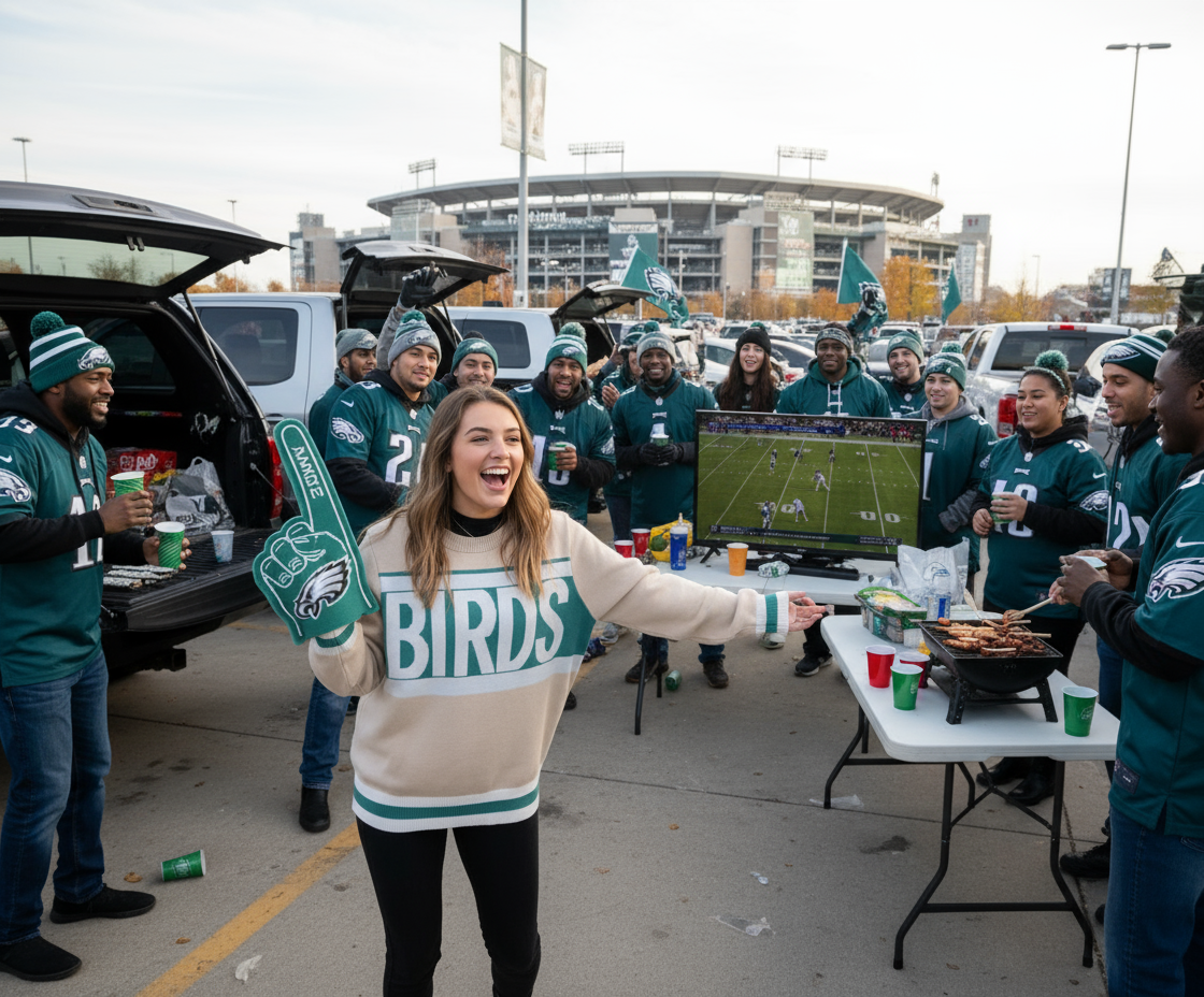 Primitive Boutique “BIRDS” Varsity Sweater - Image 4